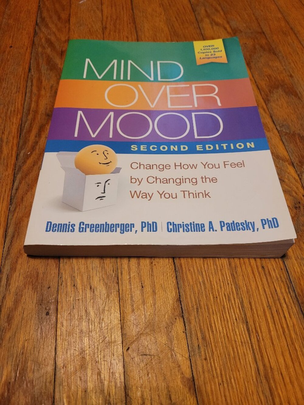 Mind Over Mood 2nd Edition Greenberger Padesky CBT Self Help Psychology Book